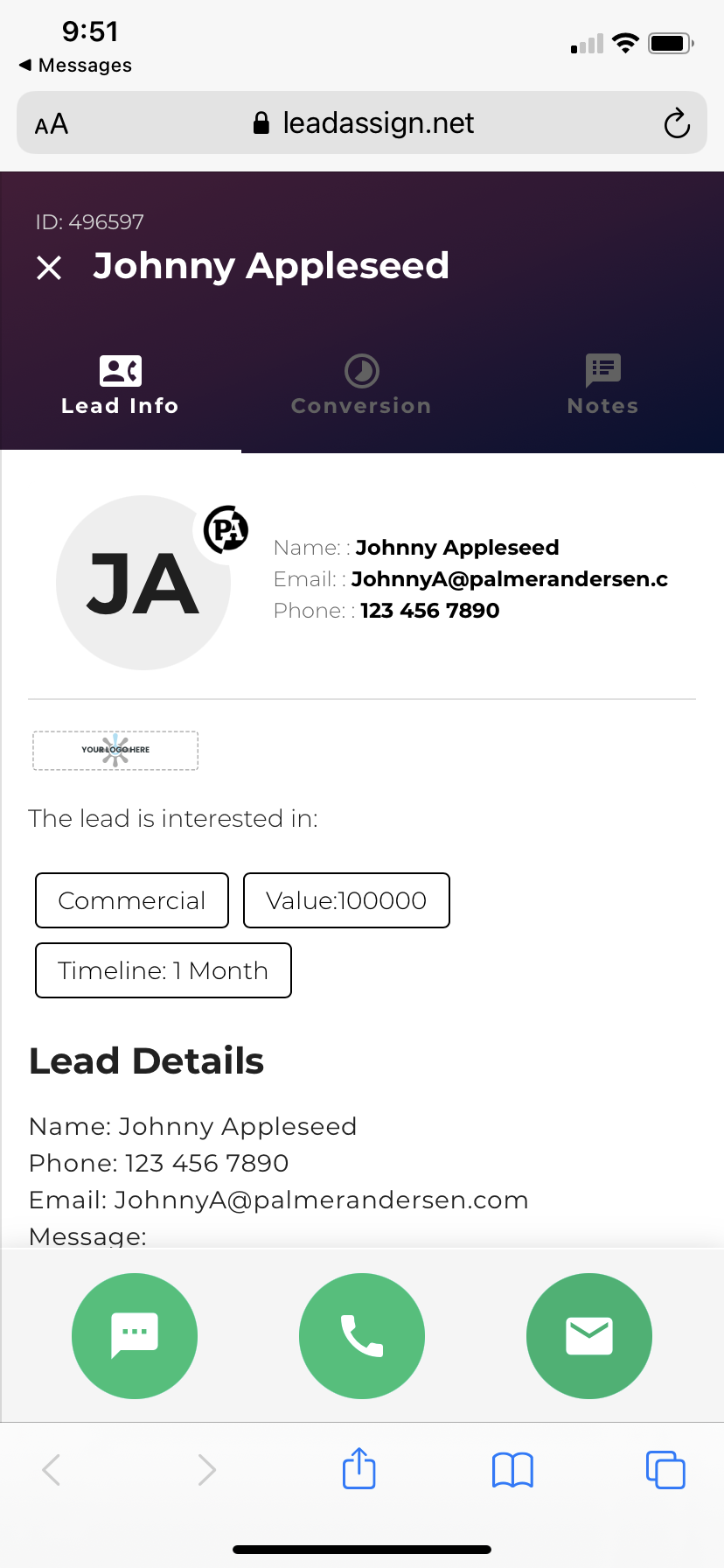 Mobile Lead - 02 Accepted