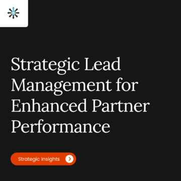 Title Page Reading "Strategic Lead Management for Enhanced Partner Performance"