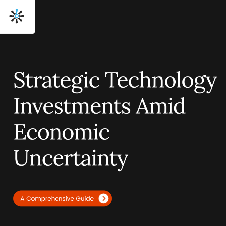 Title Page Reading "Strategic Technology Investments Amid Economic Uncertainty"