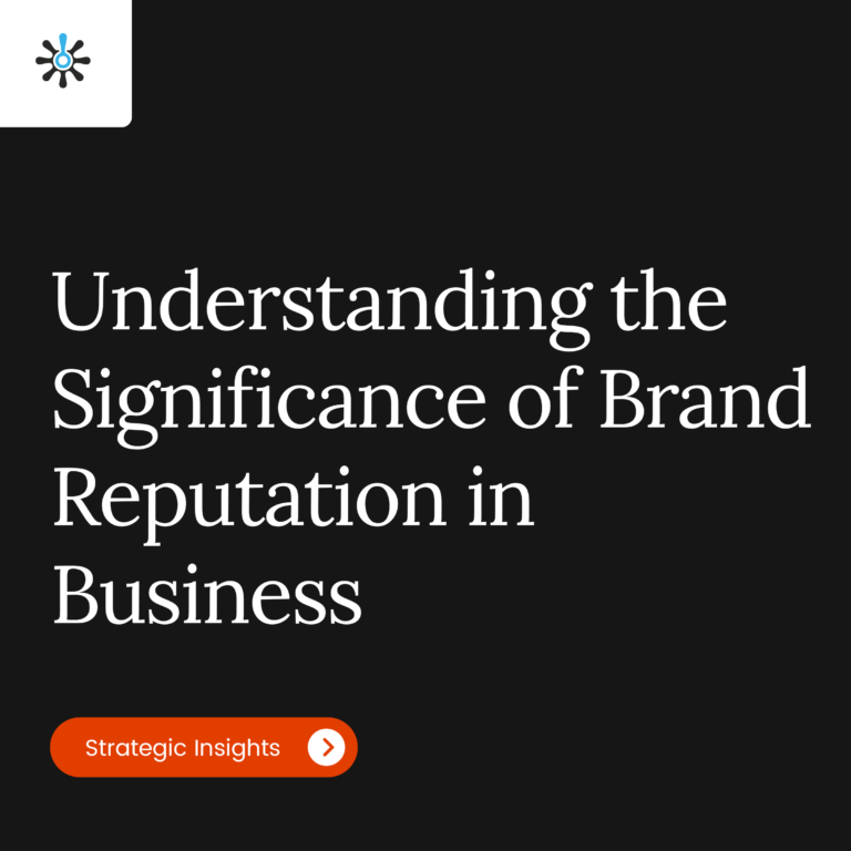 Title Page Reading "Understanding the Significance of Brand Reputation in Business"