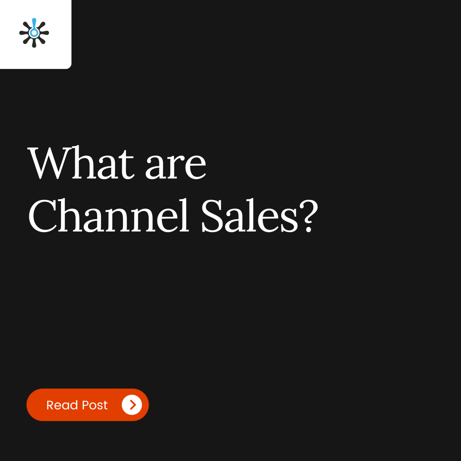 Title Page Reading "What are Channel Sales?"